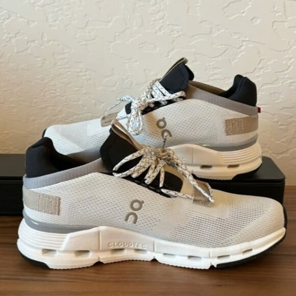 ON Running Cloud Cloudnova Women's White Sand Running  Sneakers - Picture 3 of 6